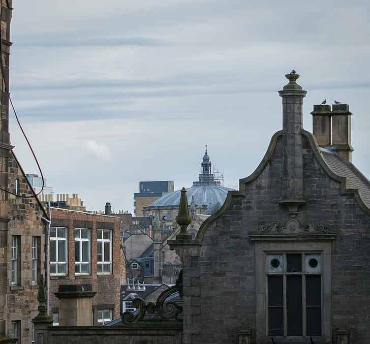 Skócia, Edinburgh, Royal mile, város, Egyesült Királyság, utazás, régi