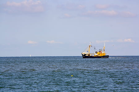 navio de pesca, mar, Mar do Norte