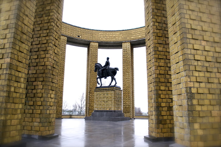 monumenter, Nieuwpoort, kyst, turisme, Albert 1 monument, Vestflandern, Belgien