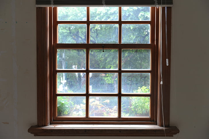 Windows, principal de madera, paisaje