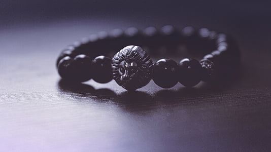 accessory, art, beads, black, bracelet, shadow, studio shot