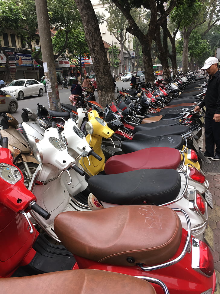 knallerter, Vietnam, scooter, Asien, turisme, køretøj, transport