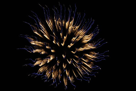 fireworks, pyrotechnics, new year's eve, night, new year's day, lights, color