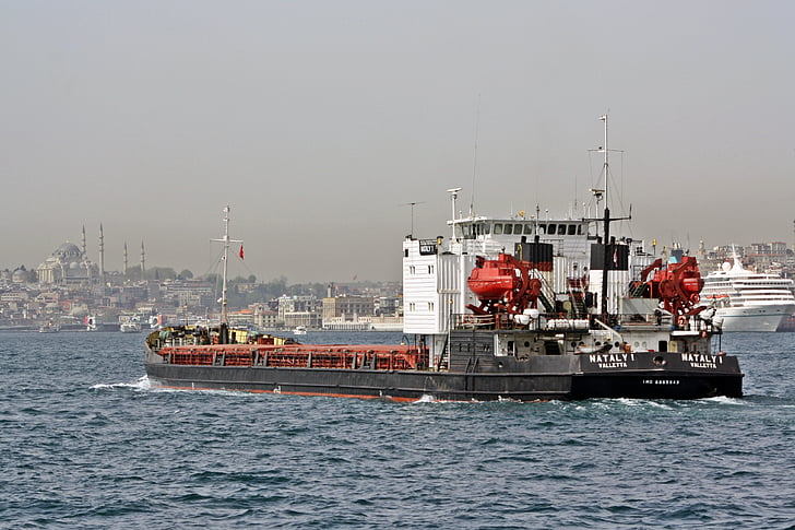 Istanbul, Bospor, Turecko, přístav, Harbour cruise, portu motivy