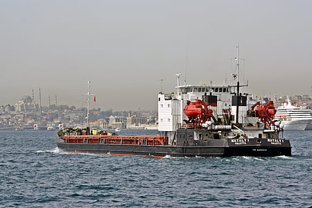 伊斯坦堡, 博斯普鲁斯海峡, 土耳其, 端口, 海港邮轮, 端口的图案