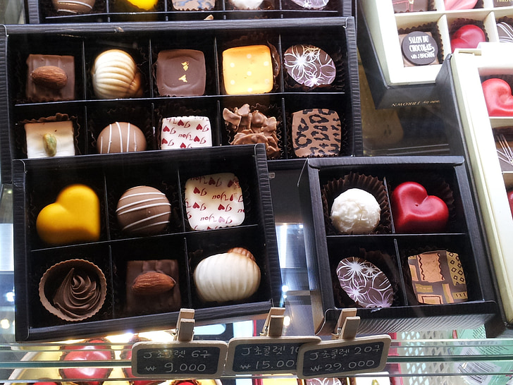 χειροποίητα σοκολατάκια, δώρο, Όμορφο, σοκολάτες