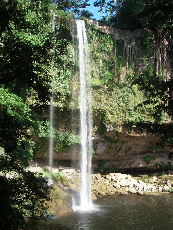 misol-ha, waterfall, mexico, lake, river, water, waters