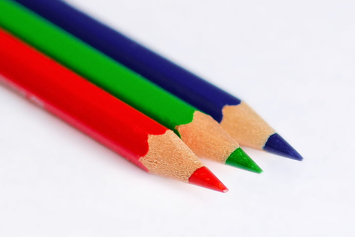 Grundfarben, RGB, Farbe, mehrfarbig, Bleistift, Buntstift, Variation
