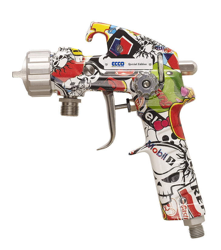 pattern, patterned, spray gun, airbrush, painting