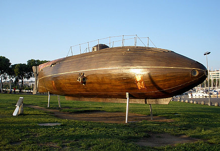 イクティネオ ii, 潜水艦, バルセロナ, レプリカ, 博物館, 歴史的です, 技術