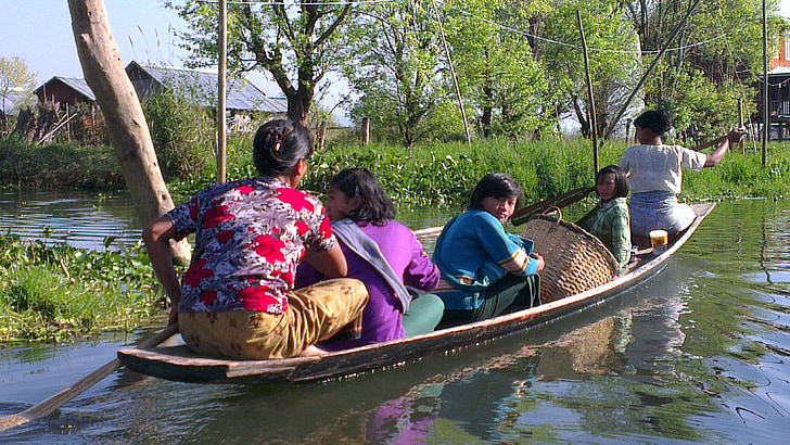 М'янма, човен, люди, лопатка, весло, Азія, води