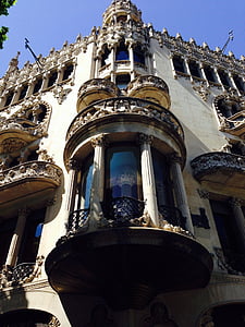 Barcelona, rumah, fasad, arsitektur, Eropa