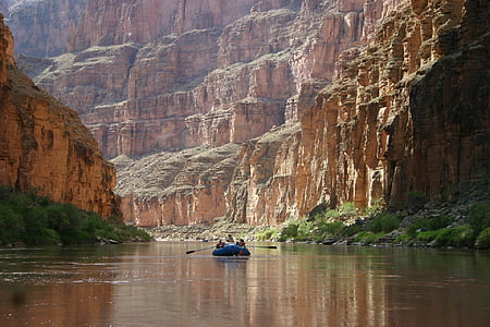 lodičky, řeka Colorado, Grand canyon, rekreace, dobrodružství, malebný, krajina