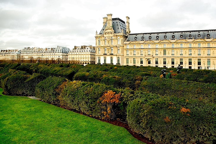 Louvres, Museu, París, jardí, Parc, Musée, històric
