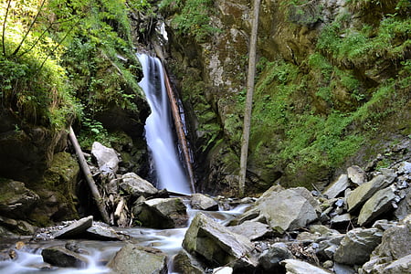cascada, naturaleza, Austria, Fondo, saltos de agua, paisaje, pequeña cascada
