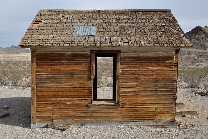 cabana de madeira, edifício, velho, vintage, abandonado, zona rural, rústico