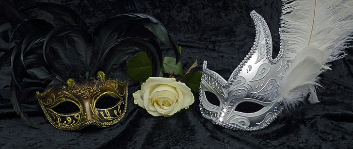 maske, Karnaval, Venedik, gizemli, Kapat, romantizm, Carneval