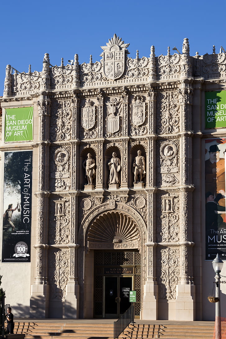 Museum för konst, San diego, arkitektur, Balboa