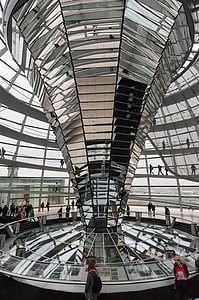 architettura, Reichstag, Germania, Berlino, specchi, arte
