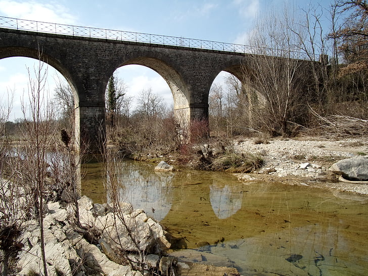 cévennes, bridge, water, river, water courses, provence