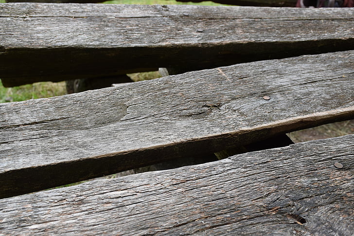 wooden bench, old, rustic, weathered, antique, old wood bench, bench