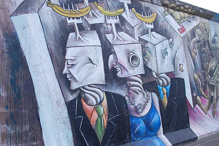 Βερολίνο, τοίχου, γκράφιτι, Γερμανία