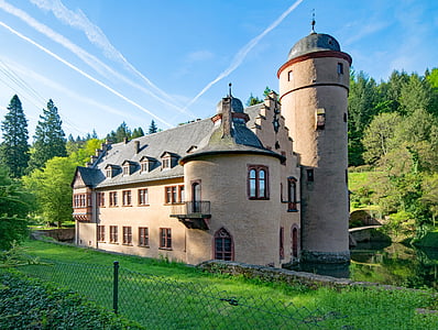 Замок, Меспельбрунн, Бавария, Германия, Шпессарт, Архитектура, интересные места