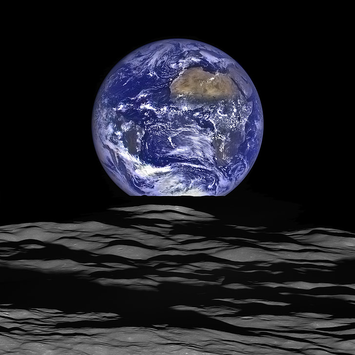 jorden, plads, Månen, Planet, horisonten, NASA, rumfartøj