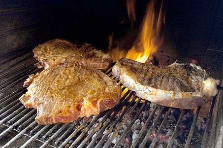 viande, rôti, faire cuire, viande bovine, steak, Fiorentina, aliments
