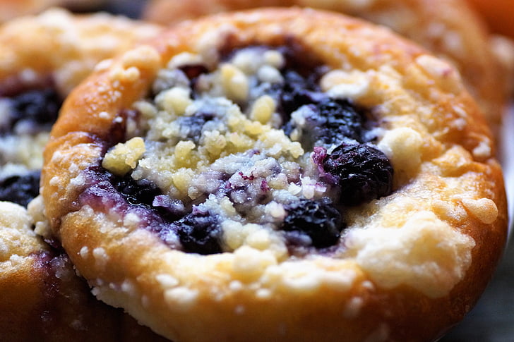 cookie, blueberry, leavened, the dough, sweet, pastry, crumb