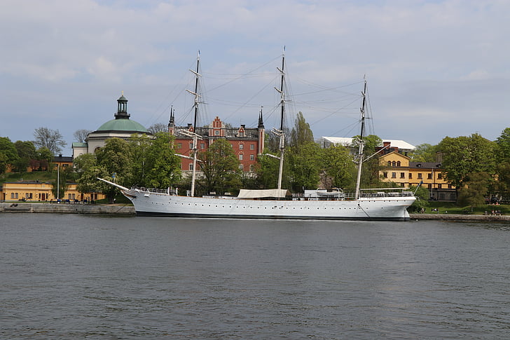 кораб, Стокхолм, море, кораби, снимка, Швеция, морски кораб