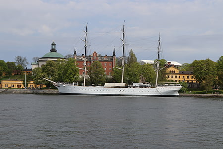 kapal, Stockholm, laut, kapal, foto, Swedia, kapal laut