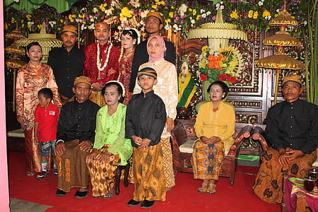 Vestuvės, tradicinis Javos, tradicija, batikos, kultūra, Azija, kultūrų