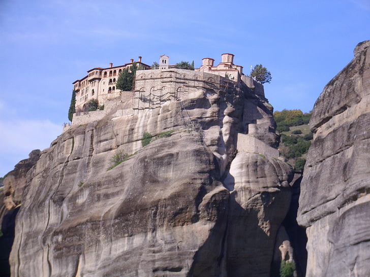 Meteora, kloster, bergen