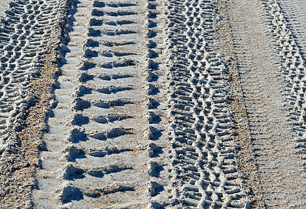 piste della gomma, progettazione, modello, tracce, Riepilogo, Spiaggia di sabbia, sabbia