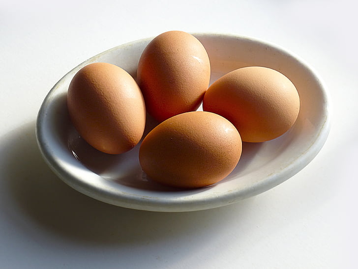 æg, kylling, mad, hvid, sund, tabel, madlavning
