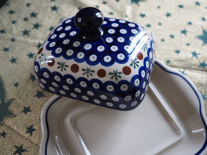 box, butter dish, porcelain, cover, service, tableware, breakfast