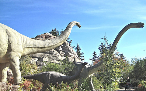 Dinosaur familie, Calgary alberta, dierentuin, Canada, dier