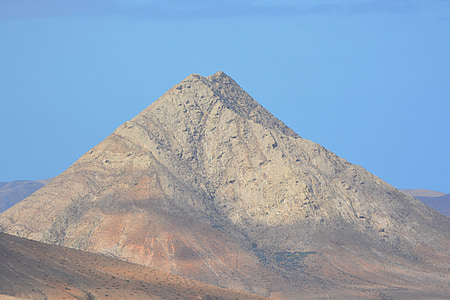 Tindaya, kalnų, Fuerteventura, Šventasis kalnas, kraštovaizdžio