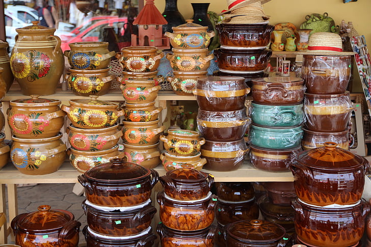 keramik, gryder, tradition, Horezu, Rumænien, traditionelle
