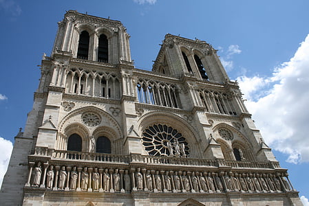 Notre dame i paris, Cathedral, Paris, arkitektur, religiøse monumenter, Frankrig, monument