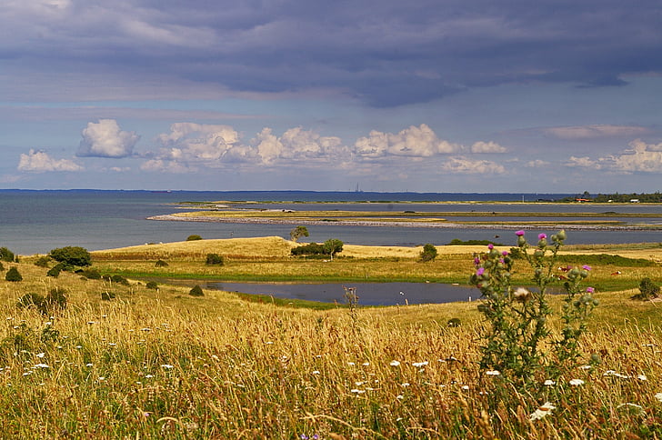 Danska, danski obali, otok, Fyns hoved, Baltskega morja, danski Baltskega, danski baltske plaže