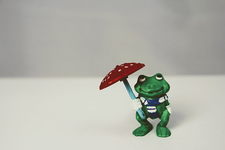 meteorolog, obrazovka, zelená, izolovaný, žába, zelená žába, hračka