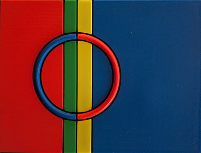 флаг, Лапландия, Полярный круг, Лэпп, саамский