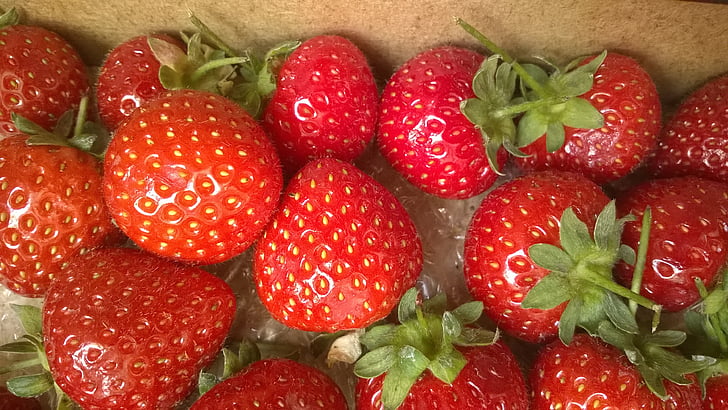 fraises, fruits, rouge, fraise, frais, en bonne santé, Berry