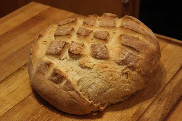 sourdough, bread, loaf, bakery, food