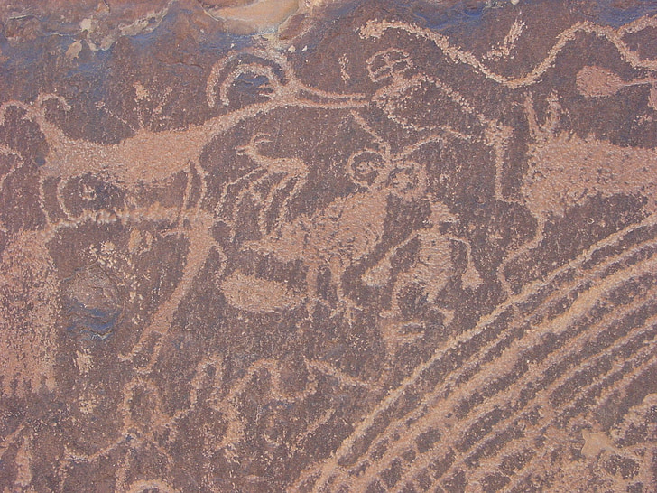 petroglyphs, klinšu mākslu, Utah, seno, petroglyph, klints, vēsture