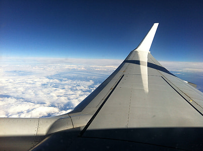 uçak görünümü, uçak, gökyüzü, hava gösterisi, uçak uçuş, Uçuş, bulutlar