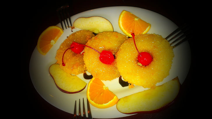 Dezerty, Ananas, jídlo, ovoce