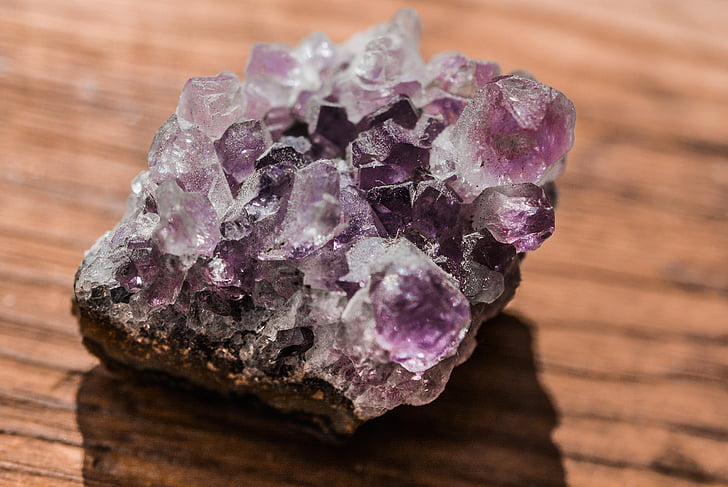 Ametista, pedra, cristal, mineral, rocha, quartzo, gem
